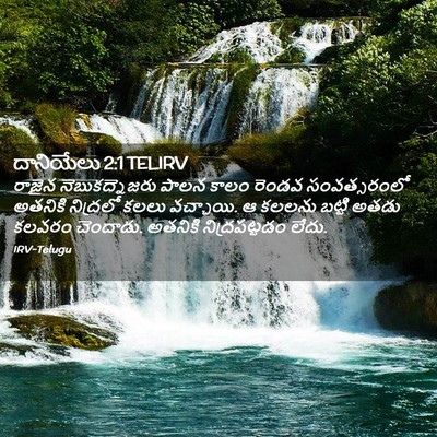 Picture 02 - దానియేలు 2:1 TELIRV - రాజైన - Bible Verse Picture