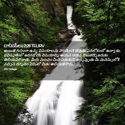Picture 02 - దానియేలు 2:28 TELIRV - అయితే గుప్తంగా - Bible Verse Picture