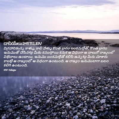 Picture 02 - దానియేలు 2:41 TELIRV - విగ్రహానికున్న - Bible Verse Picture