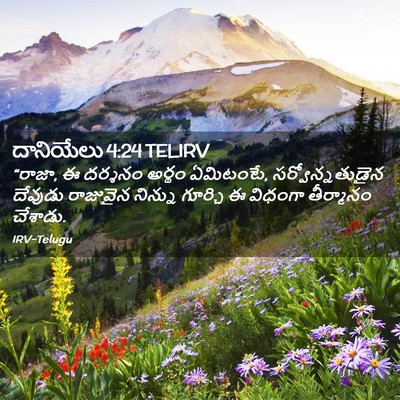 Picture 02 - దానియేలు 4:24 TELIRV - “రాజా, ఈ దర్శనం - Bible Verse Picture