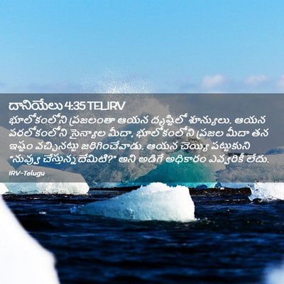 Picture 02 - దానియేలు 4:35 TELIRV - భూలోకంలోని - Bible Verse Picture