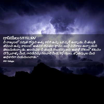 Picture 02 - దానియేలు 5:11 TELIRV - నీ రాజ్యంలో - Bible Verse Picture