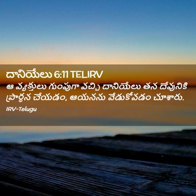 Picture 02 - దానియేలు 6:11 TELIRV - ఆ వ్యక్తులు - Bible Verse Picture