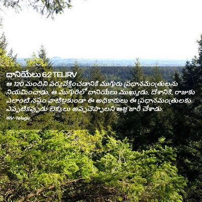 Picture 02 - దానియేలు 6:2 TELIRV - ఆ 120 మందిని - Bible Verse Picture