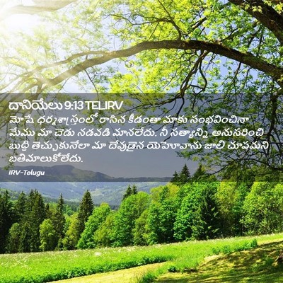 Picture 02 - దానియేలు 9:13 TELIRV - మోషే - Bible Verse Picture