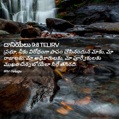Picture 02 - దానియేలు 9:8 TELIRV - ప్రభూ, నీకు - Bible Verse Picture