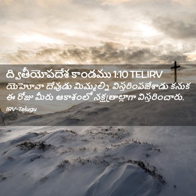Picture 02 - ద్వితీయోపదేశ కాండము 1:10 TELIRV - యెహోవా దేవుడు - Bible Verse Picture
