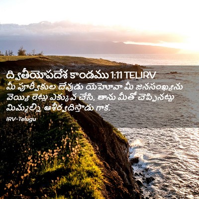 Picture 02 - ద్వితీయోపదేశ కాండము 1:11 TELIRV - మీ పూర్వీకుల - Bible Verse Picture
