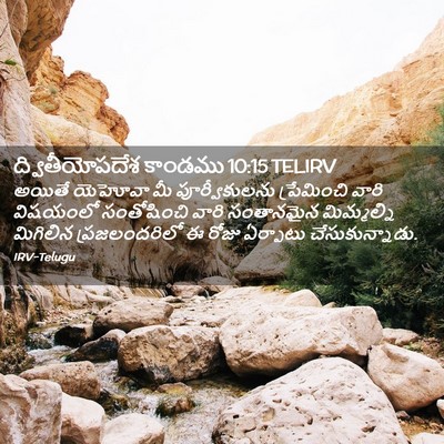 Picture 02 - ద్వితీయోపదేశ కాండము 10:15 TELIRV - అయితే యెహోవా మీ - Bible Verse Picture
