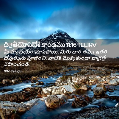Picture 02 - ద్వితీయోపదేశ కాండము 11:16 TELIRV - మీ హృదయం మోసపోయి, - Bible Verse Picture
