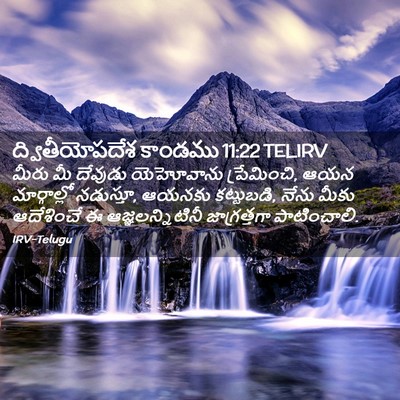 Picture 02 - ద్వితీయోపదేశ కాండము 11:22 TELIRV - మీరు మీ దేవుడు - Bible Verse Picture
