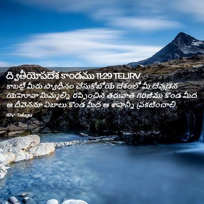 Picture 02 - ద్వితీయోపదేశ కాండము 11:29 TELIRV - కాబట్టి మీరు - Bible Verse Picture