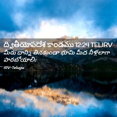 Picture 02 - ద్వితీయోపదేశ కాండము 12:24 TELIRV - మీరు దాన్ని - Bible Verse Picture