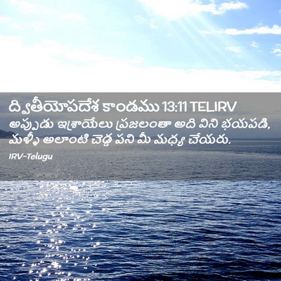Picture 02 - ద్వితీయోపదేశ కాండము 13:11 TELIRV - అప్పుడు ఇశ్రాయేలు - Bible Verse Picture