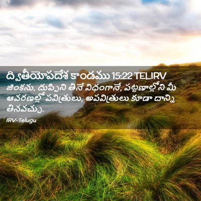 Picture 02 - ద్వితీయోపదేశ కాండము 15:22 TELIRV - జింకను, దుప్పిని - Bible Verse Picture
