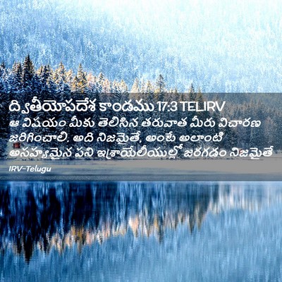 Picture 02 - ద్వితీయోపదేశ కాండము 17:3 TELIRV - ఆ విషయం మీకు - Bible Verse Picture