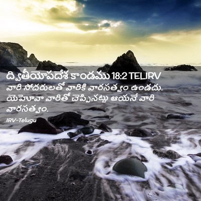 Picture 02 - ద్వితీయోపదేశ కాండము 18:2 TELIRV - వారి సోదరులతో - Bible Verse Picture