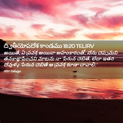 Picture 02 - ద్వితీయోపదేశ కాండము 18:20 TELIRV - అయితే, ఏ ప్రవక్త - Bible Verse Picture