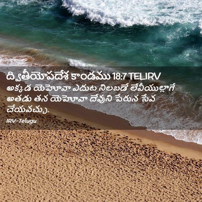 Picture 02 - ద్వితీయోపదేశ కాండము 18:7 TELIRV - అక్కడ యెహోవా ఎదుట - Bible Verse Picture