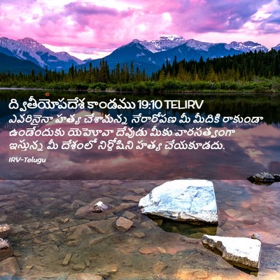 Picture 02 - ద్వితీయోపదేశ కాండము 19:10 TELIRV - ఎవరినైనా హత్య - Bible Verse Picture