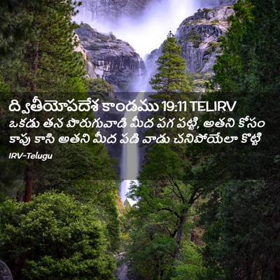 Picture 02 - ద్వితీయోపదేశ కాండము 19:11 TELIRV - ఒకడు తన - Bible Verse Picture
