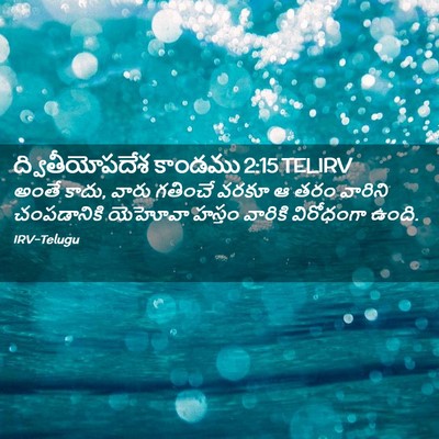Picture 02 - ద్వితీయోపదేశ కాండము 2:15 TELIRV - అంతే కాదు, వారు - Bible Verse Picture