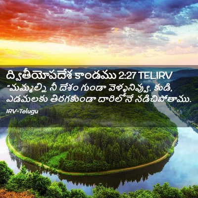 Picture 02 - ద్వితీయోపదేశ కాండము 2:27 TELIRV - “మమ్మల్ని నీ దేశం - Bible Verse Picture