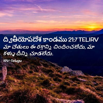 Picture 02 - ద్వితీయోపదేశ కాండము 21:7 TELIRV - మా చేతులు ఈ - Bible Verse Picture