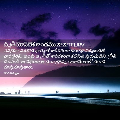 Picture 02 - ద్వితీయోపదేశ కాండము 22:22 TELIRV - ఎవడైనా మరొకడి - Bible Verse Picture
