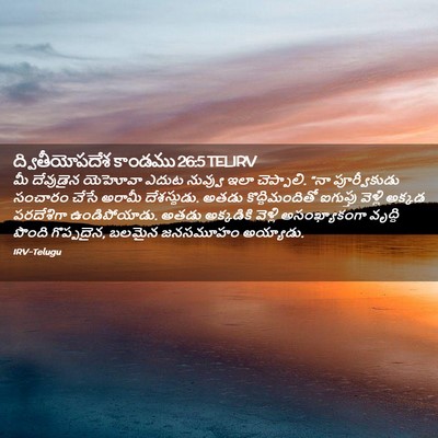 Picture 02 - ద్వితీయోపదేశ కాండము 26:5 TELIRV - మీ దేవుడైన యెహోవా - Bible Verse Picture