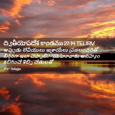 Picture 02 - ద్వితీయోపదేశ కాండము 27:14 TELIRV - అప్పుడు లేవీయులు - Bible Verse Picture