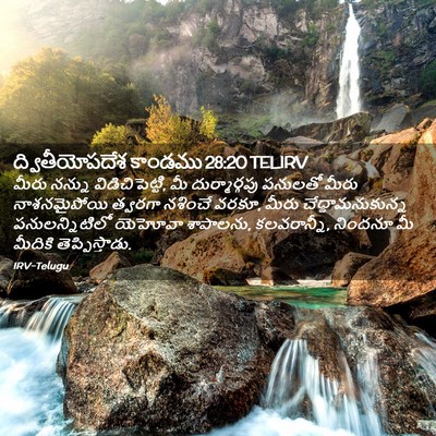 Picture 02 - ద్వితీయోపదేశ కాండము 28:20 TELIRV - మీరు నన్ను - Bible Verse Picture