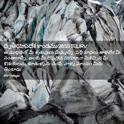 Picture 02 - ద్వితీయోపదేశ కాండము 28:53 TELIRV - ఆ ముట్టడిలో మీ - Bible Verse Picture