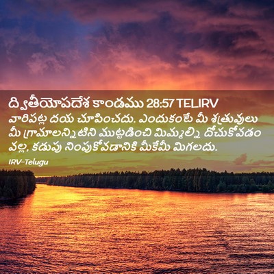 Picture 02 - ద్వితీయోపదేశ కాండము 28:57 TELIRV - వారిపట్ల దయ - Bible Verse Picture