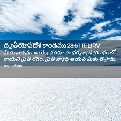 Picture 02 - ద్వితీయోపదేశ కాండము 28:61 TELIRV - మీరు నాశనం అయ్యే - Bible Verse Picture