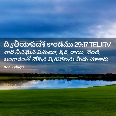 Picture 02 - ద్వితీయోపదేశ కాండము 29:17 TELIRV - వారి నీచమైన పనులూ, - Bible Verse Picture