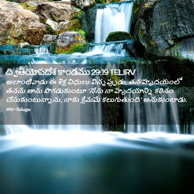 Picture 02 - ద్వితీయోపదేశ కాండము 29:19 TELIRV - అలాంటివాడు ఈ - Bible Verse Picture