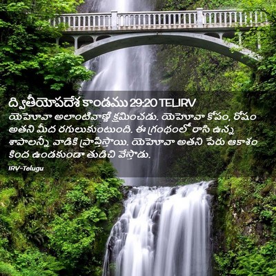 Picture 02 - ద్వితీయోపదేశ కాండము 29:20 TELIRV - యెహోవా - Bible Verse Picture