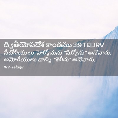 Picture 02 - ద్వితీయోపదేశ కాండము 3:9 TELIRV - సీదోనీయులు - Bible Verse Picture