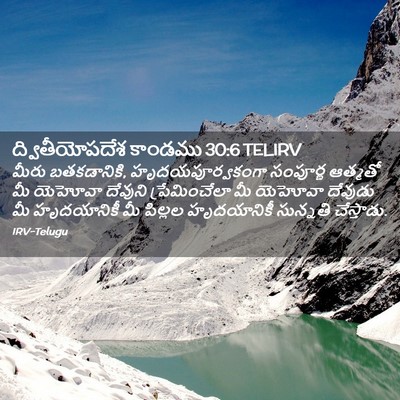 Picture 02 - ద్వితీయోపదేశ కాండము 30:6 TELIRV - మీరు బతకడానికి, - Bible Verse Picture