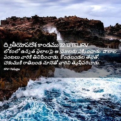 Picture 02 - ద్వితీయోపదేశ కాండము 32:13 TELIRV - లోకంలో ఉన్నత - Bible Verse Picture