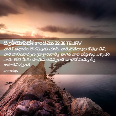 Picture 02 - ద్వితీయోపదేశ కాండము 32:38 TELIRV - వారికి ఆధారం - Bible Verse Picture
