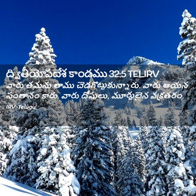 Picture 02 - ద్వితీయోపదేశ కాండము 32:5 TELIRV - వారు తమను తాము - Bible Verse Picture