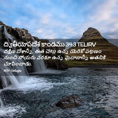 Picture 02 - ద్వితీయోపదేశ కాండము 34:3 TELIRV - దక్షిణ దేశాన్నీ, - Bible Verse Picture