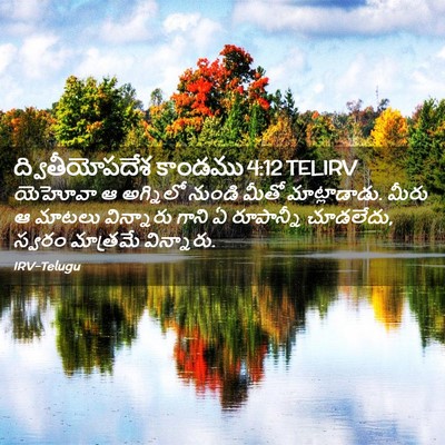 Picture 02 - ద్వితీయోపదేశ కాండము 4:12 TELIRV - యెహోవా ఆ అగ్నిలో - Bible Verse Picture
