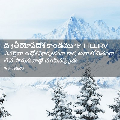 Picture 02 - ద్వితీయోపదేశ కాండము 4:41 TELIRV - ఎవరైనా - Bible Verse Picture