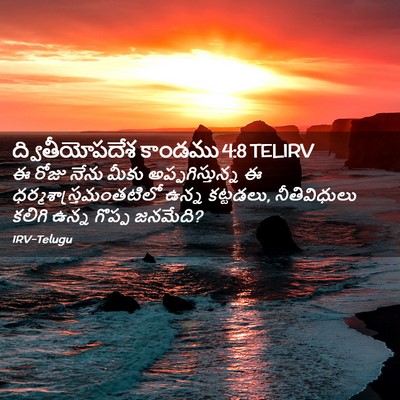 Picture 02 - ద్వితీయోపదేశ కాండము 4:8 TELIRV - ఈ రోజు నేను మీకు - Bible Verse Picture