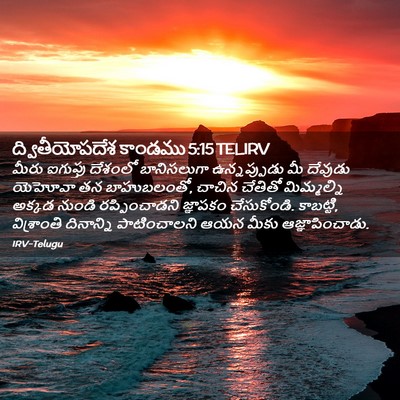 Picture 02 - ద్వితీయోపదేశ కాండము 5:15 TELIRV - మీరు ఐగుప్తు - Bible Verse Picture