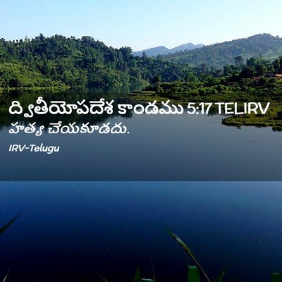 Picture 02 - ద్వితీయోపదేశ కాండము 5:17 TELIRV - హత్య - Bible Verse Picture
