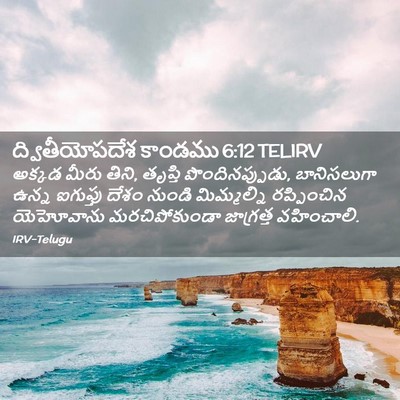Picture 02 - ద్వితీయోపదేశ కాండము 6:12 TELIRV - అక్కడ మీరు తిని, - Bible Verse Picture
